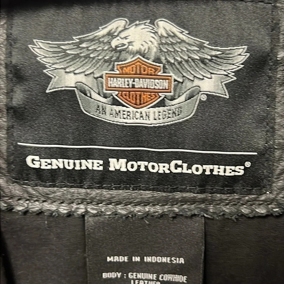 Harley Davidson Men's Leather Signature Jacket‎ Motorcycle large - Picture 7 of 12